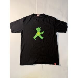 Men’s Small/Medium Amplemann, Berlin T-Shirt, Black With Graphic Print